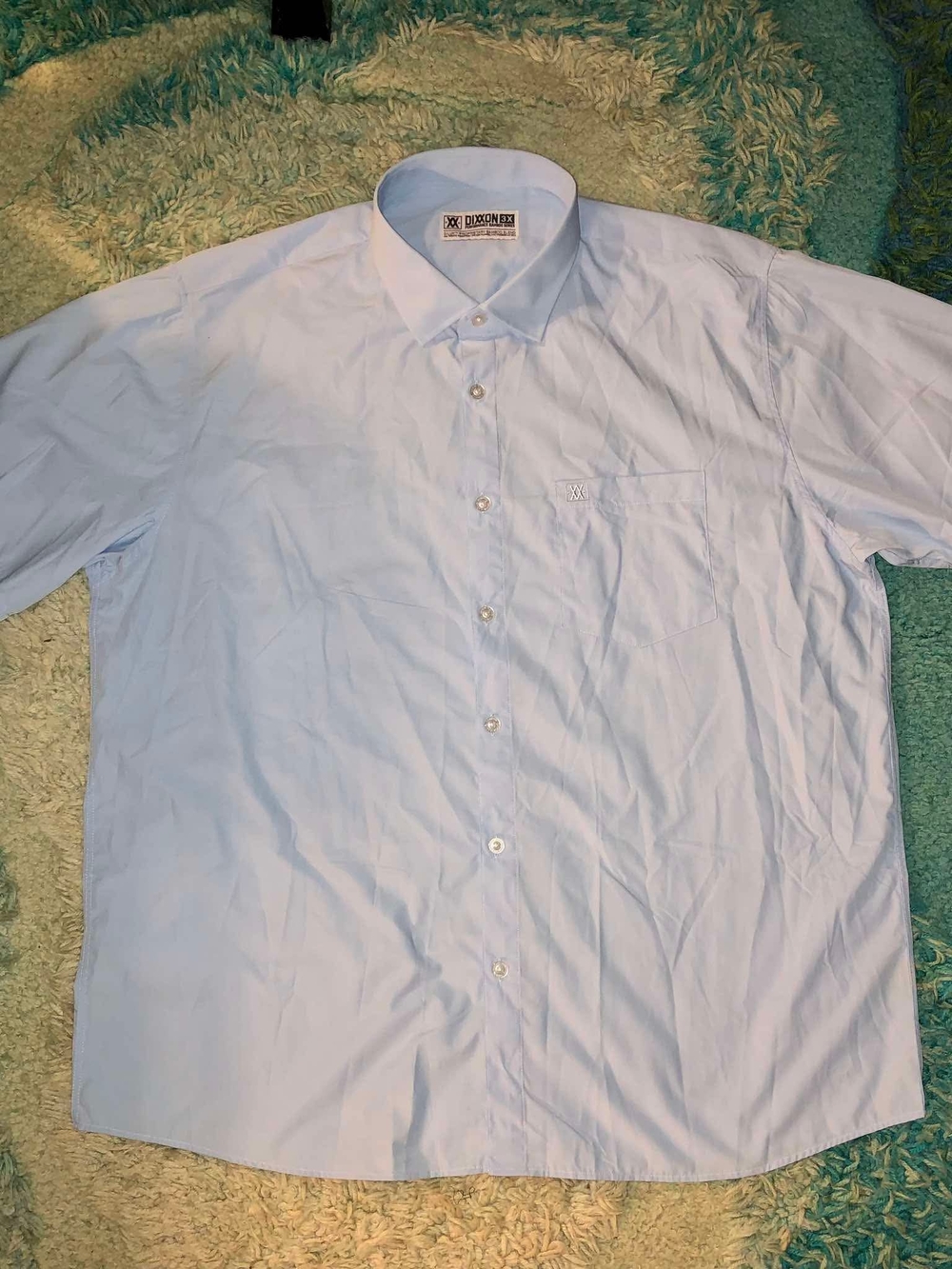 Dixxon Flannel Co. Solid Bamboo Short Sleeve 2.0 shirt in light blue 3X